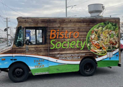 Bistro Society Truck Graphics - Driver Side View