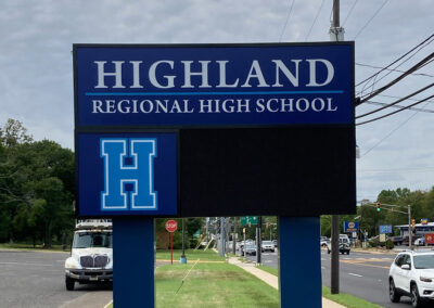Highland High School LED Sign