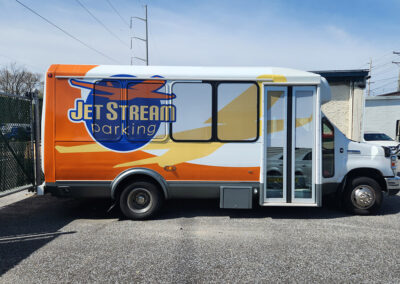 Jet Stream Parking Shuttle Bus Wrap