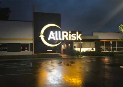 AllRisk Illuminated Channel Letters and Sign Cabinet