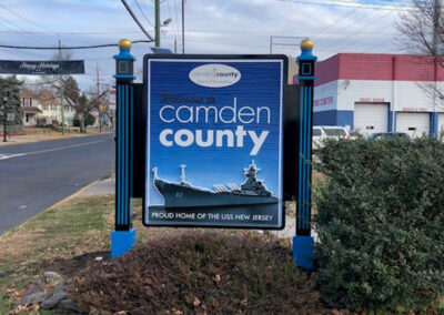 Camden County Sandblasted Sign