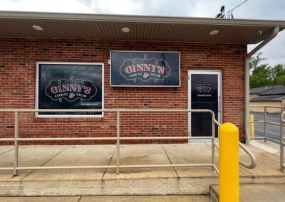 Ginny's Cookies and Cream Window and Door Vinyl Graphics
