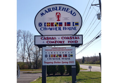 Marblehead Chowder House Pylon Sign