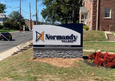 Normandy Village NJ Monument Sign