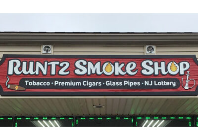 Runtz Smoke Shop Sandblasted Sign
